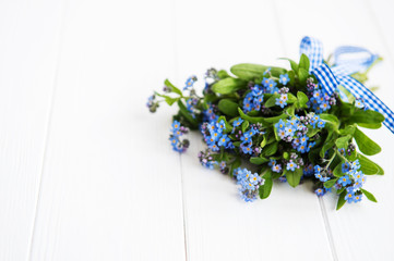 Forget-me-nots flowers border