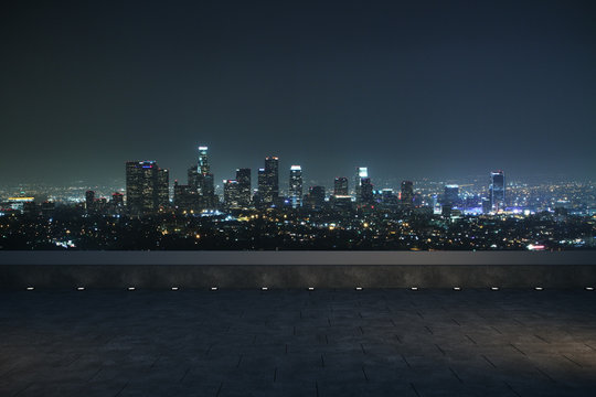 night panoramic city view