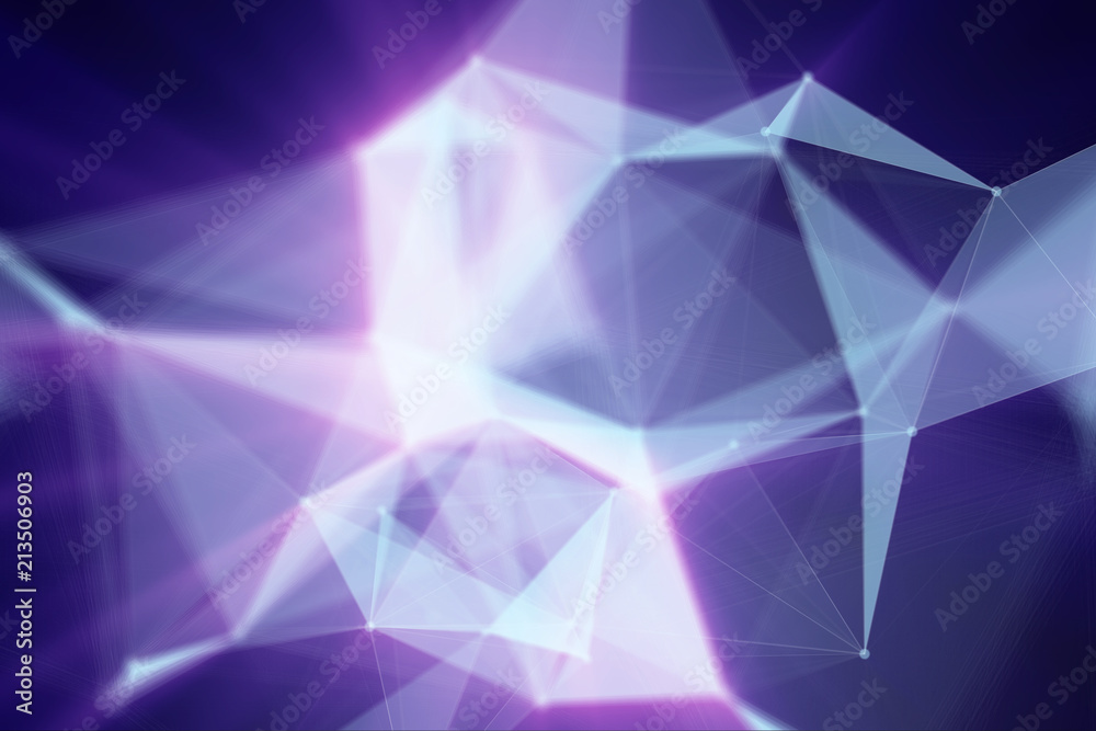 Poster abstract blured triangles background