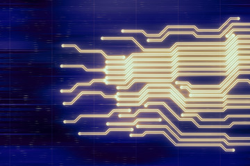 blue cyber security concept background