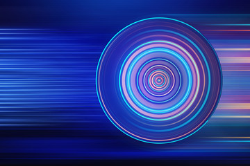 abstract circle blue background
