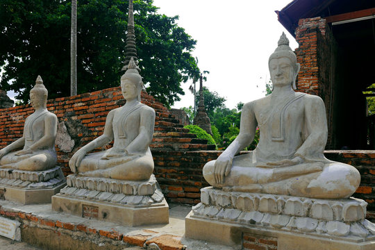Buddha Statues in Ayutthaya.