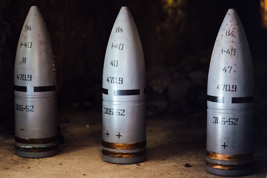 large-caliber projectiles 35 batteries in Sevastopol