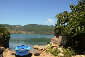 Village de Lin- Bords du lac Ohrid (Albanie)
