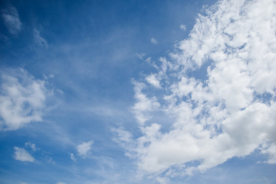Abstract Natural cloud on blue sky background