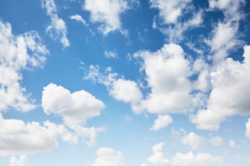 Blue sky with clouds