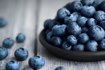 Blueberries on plate