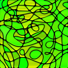 abstract vector stained-glass mosaic background