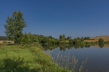 Fototapeta premium Valcha pond near Trest town in south Bohemia