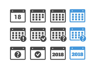 Program planner vector. Calendar vector sign