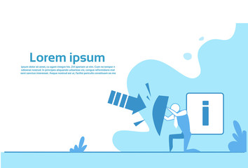 man silhouette holding shield information attack security privacy guard concept copy space horizontal vector illustration