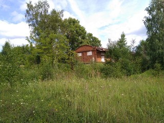 old construction in woods