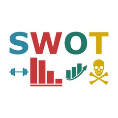 SWOT analysis business diagram