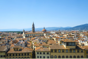 Fototapeta premium Florence, Italy - June, 5, 2017: panorama of Florence, Italy