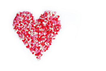 Candy Hearts isolated. Valentine's Day