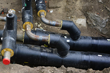 replacement and reconstruction of the heating system pipelines in the city