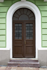Photo of antique vintage old style wooden door - 213523367
