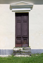 Photo of antique vintage old style wooden door
