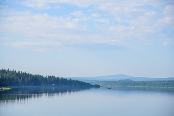 mountain lake view