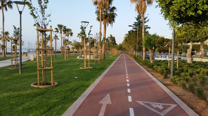 Obraz premium The beautiful Limassol Molos in Cyprus