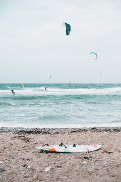Surf board on the beach