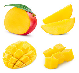 Mango collection isolated Clipping Path