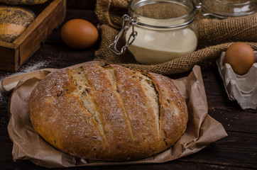 Homemade bread, product photo