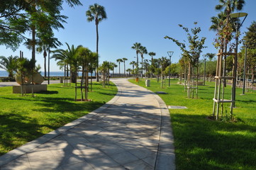 Fototapeta premium The beautiful Limassol Molos in Cyprus