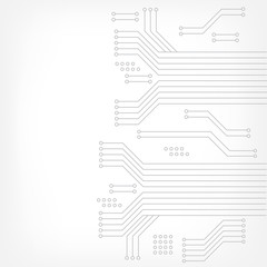 High-tech technology background texture in gray. Abstract technology circuit board, Vector background. Flat design. Vector illustration EPS10.