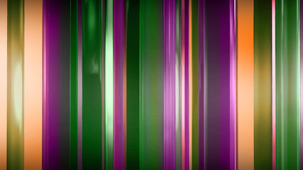 3D rendering of abstract thin glass panels in space. Panels shine and reflect each other