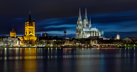 City landscape of Cologne.