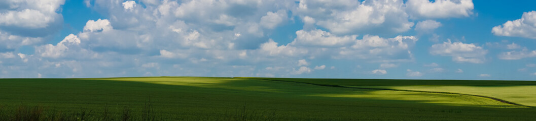 panorama beautiful view landscape field