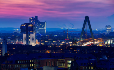 City landscape of Cologne.