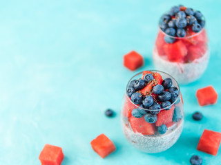 watermelon chia pudding