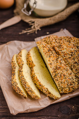 Homemade bread, product photo