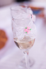 Wedding glass of champagne
