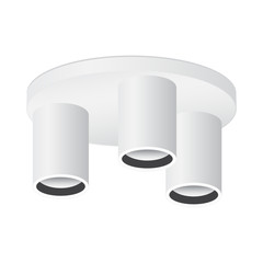Vector illustration ceiling lamp