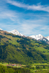 Beautiful Swiss Alps landscape. Switzerland, Europe.