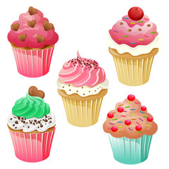 sweet cupcake muffin set