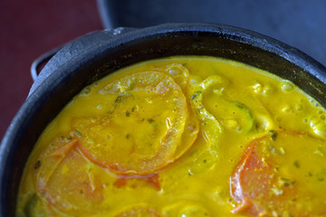 Brazilian cuisine: fish moqueca with northeastern fashion