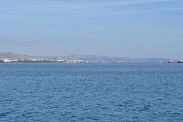 Fototapeta na wymiar The beautiful Limassol Molos in Cyprus