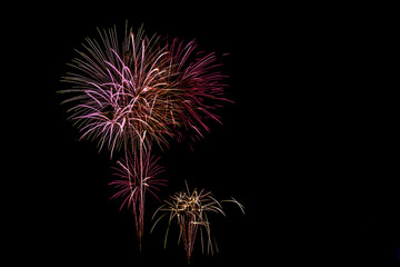 Fototapeta premium Fireworks night show in United Kingdom