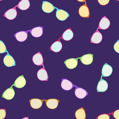 Glasses seamless pattern.