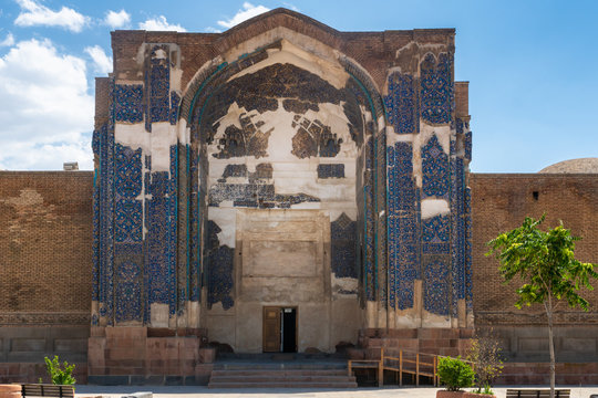 Blue Mosque (Goy Machid) in Tabriz, Iran. The mosque were constructed in 1465. Tabriz. East Azerbaijan province. Iran