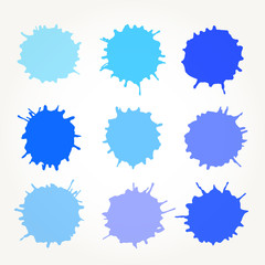 Abstract artistic paint drops