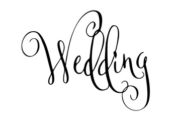 Wedding modern calligraphy
