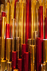 gold red metall plastic background