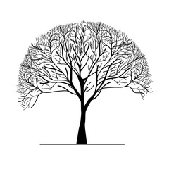 Tree icon. Vector element ready for your design. EPS10