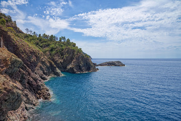 Fototapeta premium Bonassola coastline - Ligurian Sea - Liguria - Italy