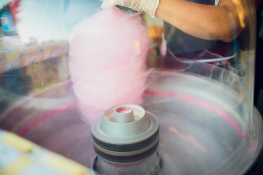 making of the cotton candy